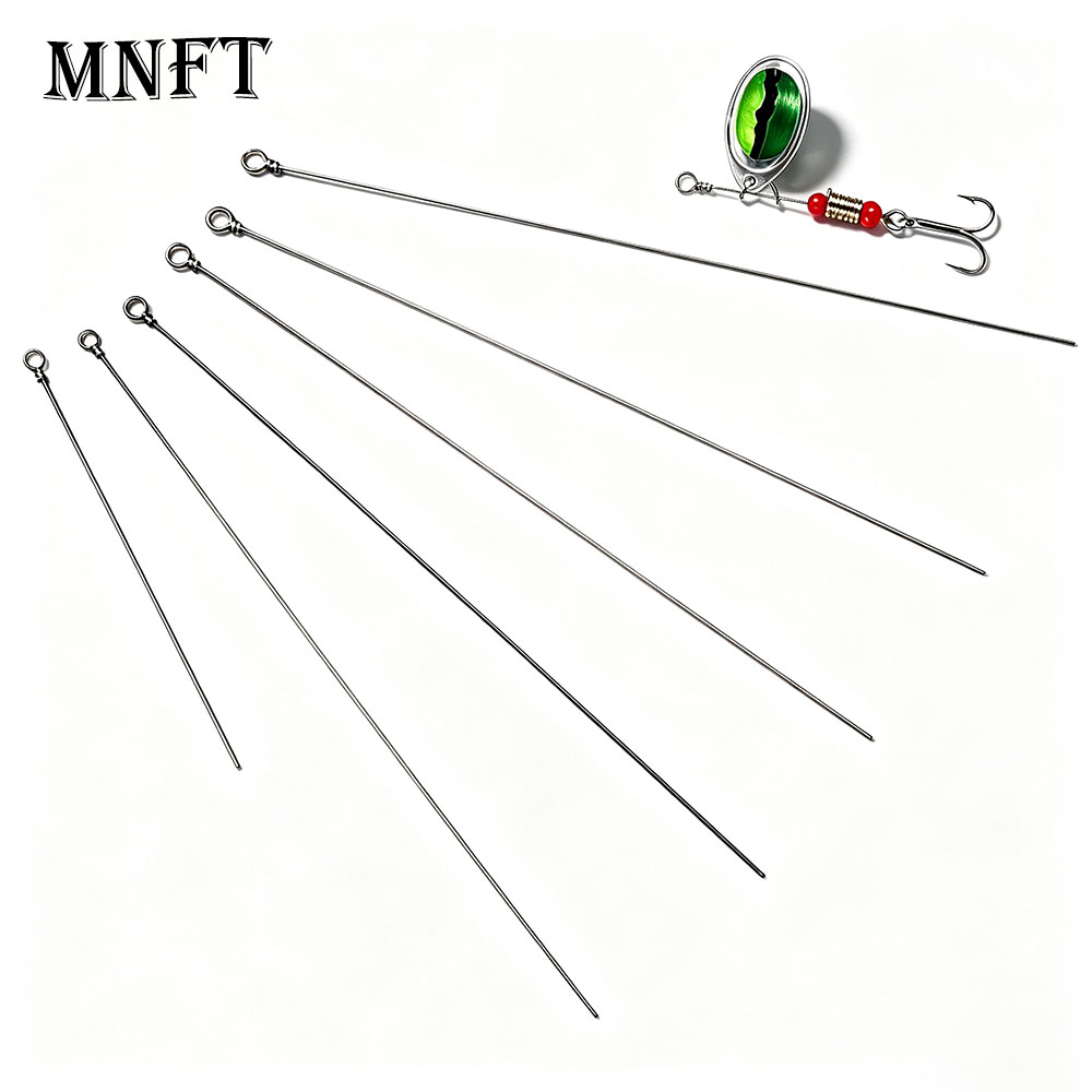 Bass Fishing Lure - 90 Stück Spinnerbait-Schaftdrähte, DIY-Spinnerköder-Bastelzubehör, Spinnerbait-Drahtarm für