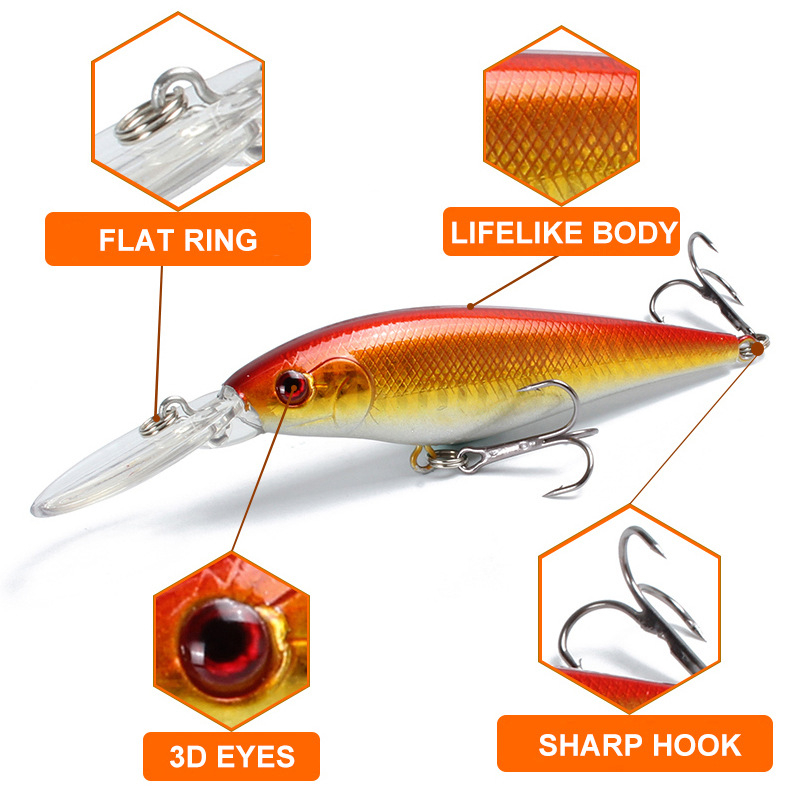 1pc Minnow Angel köder 11cm 10 – Fishing Equipment Japan Bewertung und Preis