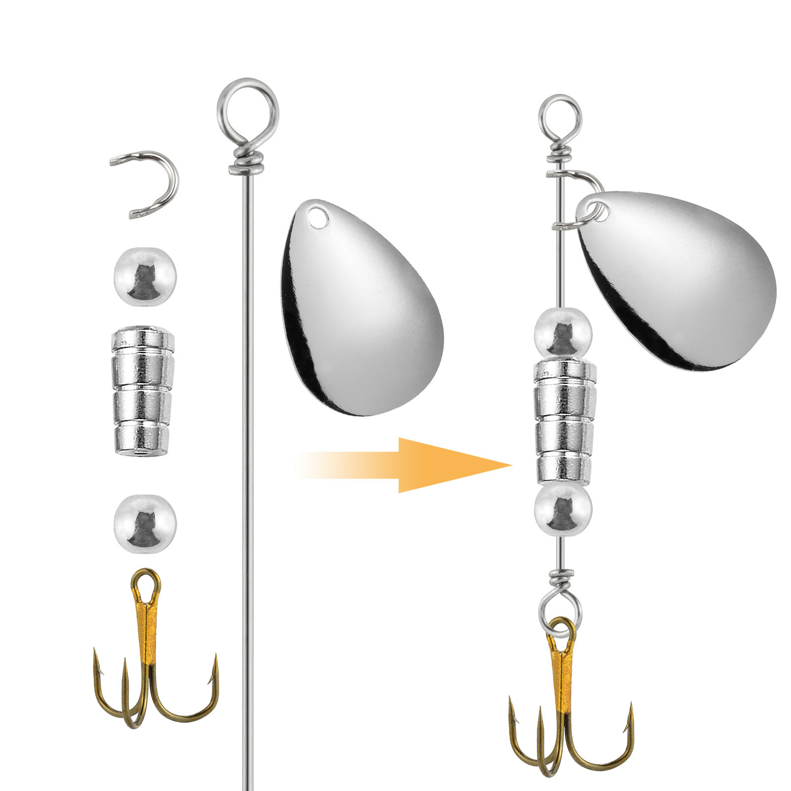 90 Stück Spinnerbait-Schaftdrä – Bass Fishing Lure Bewertung und Preis